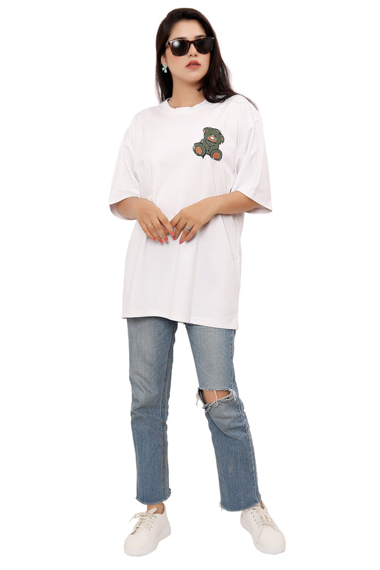 White Too Cool Oversize Tshirt