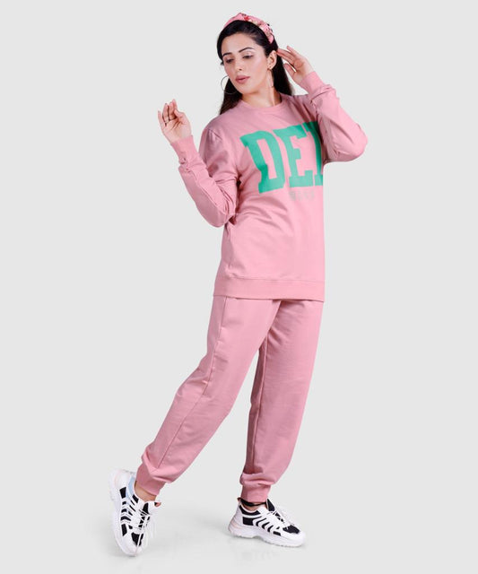 Pink DED Co-ord Set for Women